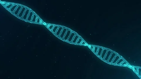 Molecular background with DNA. Network concept. Music sound wave. 動画素材 240191295