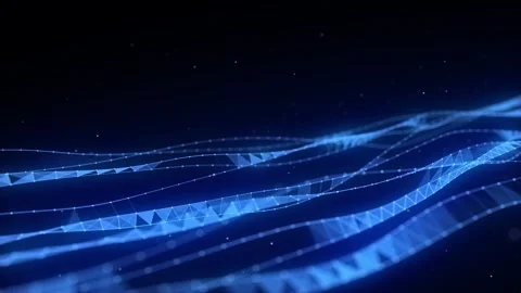 Molecular background with DNA. Network concept. Music sound wave. 動画素材 257309468