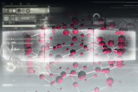 Molecular background Stock Illustration