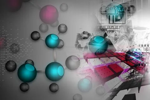Molecular background Stock Illustration