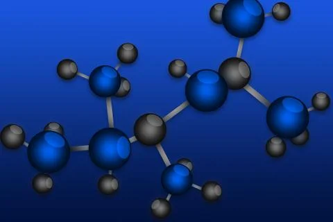 Molecular background. Stock Illustration
