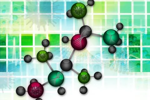 Molecular background. Stock Illustration