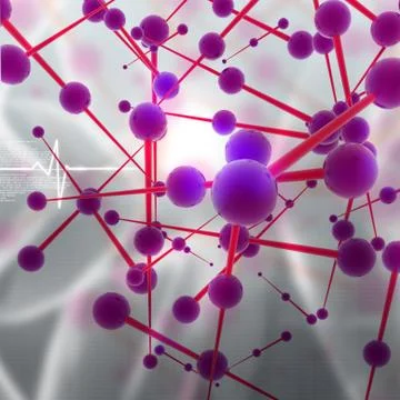Molecular background Illustrazione stock