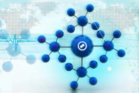 Molecular background. Stock Illustration