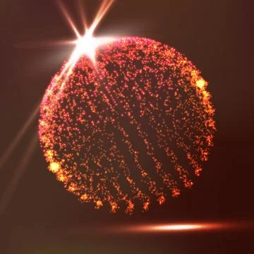 Molecular Bond Broken Lights Triangle Plexus Elements Science Technology Concept Stock Illustration