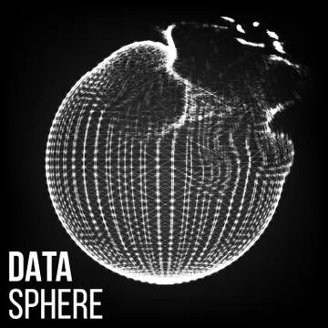 Molecular Bond Broken Lights Triangle Plexus Elements Science Technology Concept Stock Illustration