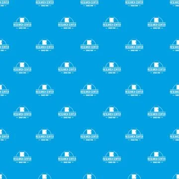 Molecular center pattern seamless blue Stock Illustration
