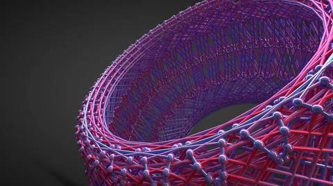 Molecular complicated circular structure molecular complicated circular st... Foto stock