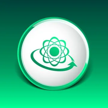 Molecular compound vector icon chemistry, molecular, medical Stock Illustration