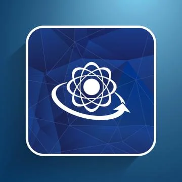 Molecular compound vector icon chemistry, molecular, medical Stock Illustration