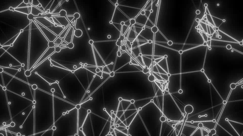 Molecular compounds. Seamless loop.Big data digital code. Futuristic information Video stock 102868737