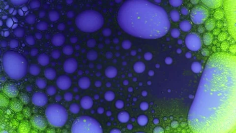 Molecular connections, structures. Organic metamorphose, background with bubbles Stock Footage 122040458