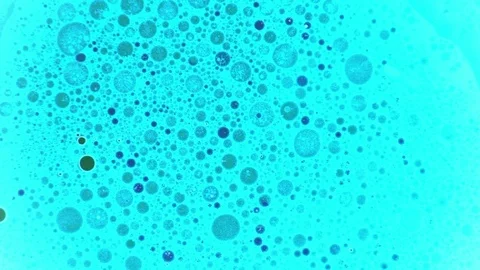 Molecular connections, structures. Organic metamorphose, background with bubbles Video stock 122273674