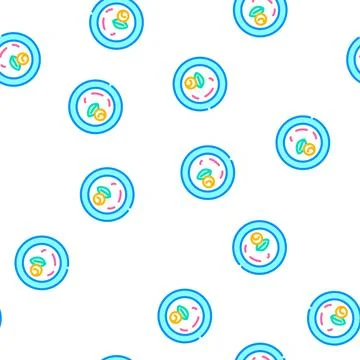 Molecular cuisine cooking courses vector seamless pattern 库存插图