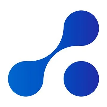 Molecular dot connect pattern with metaball shapes. Abstract fluid morphing Stock Illustration