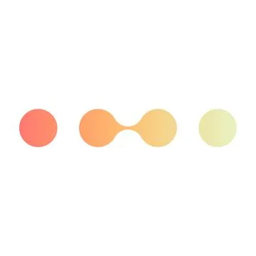 Molecular dot connect pattern with metaball shapes. Abstract fluid morphing Stock Illustration