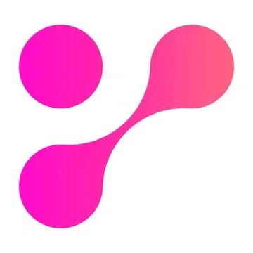 Molecular dot connect pattern with metaball shapes. Abstract fluid morphing Stock Illustration