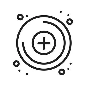Molecular Electronics Icon Image. 库存插图