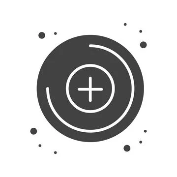 Molecular Electronics Icon Image. Illustrazione stock