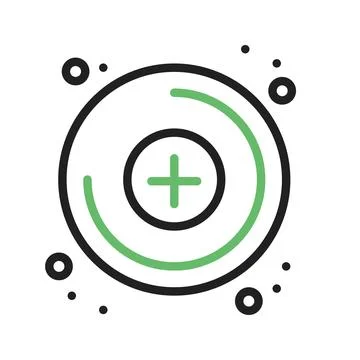Molecular Electronics Icon Image. 库存插图