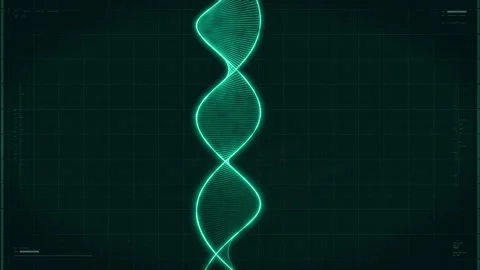 Molecular examination software studies the evolution of the gene strand 스톡 동영상 312021024