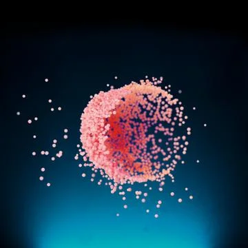 Molecular Explosion Illustrazione stock