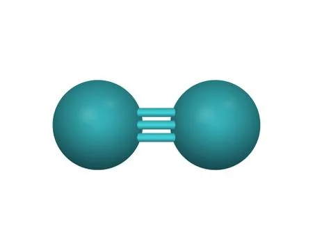 The molecular formula of nitrogen. Stock Illustration