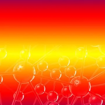 Molecular geometric chaos abstract structure. Science technology network co.. Stock Illustration