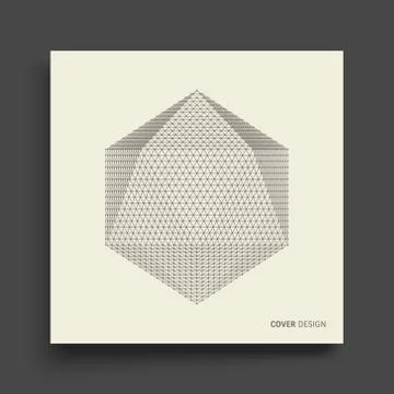 Molecular grid. 3d technology style. Vector illustration. Stock Illustration