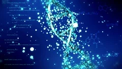 DNA Strand with Genetic Codes - 3D Anim... | Stock Video | Pond5