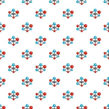 Molecular lattice pattern seamless 스톡 일러스트