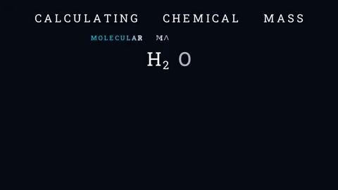 Molecular Mass and Formula Mass Stock Footage 335190618