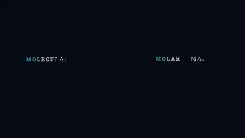 Molecular mass vs molar mass Vídeo Stock 335190620