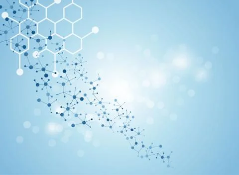 Molecular medical background Illustrazione stock