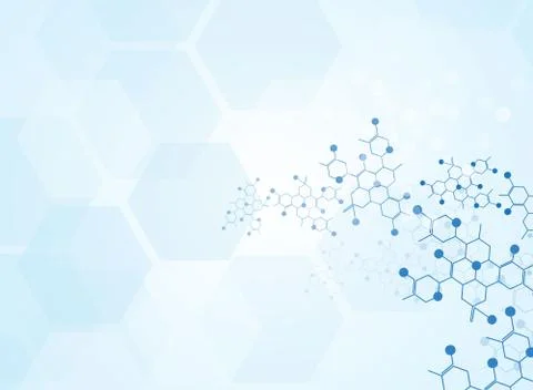 Molecular medical background Illustrazione stock