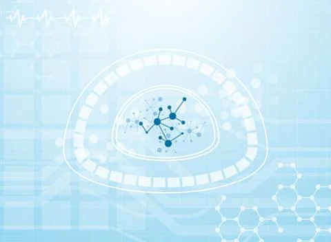 Molecular medical background Illustrazione stock