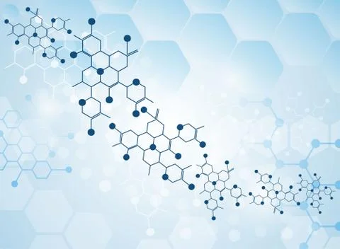 Molecular medical background Stock Illustration