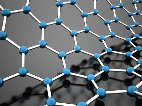Molecular mesh structure rendered Stock Illustration