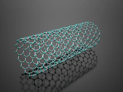 Molecular mesh structure rendered Stock Illustration