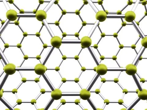 Molecular mesh structure rendered Stock Illustration