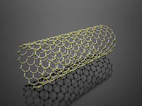 Molecular mesh structure rendered Stock Illustration