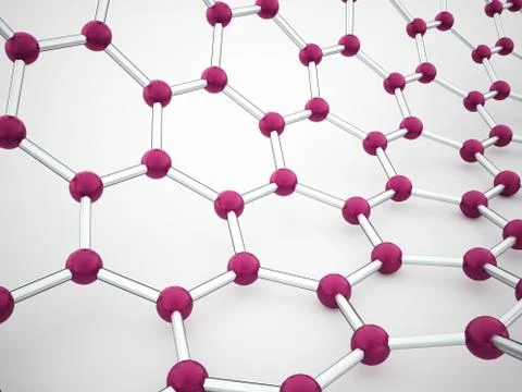Molecular mesh structure rendered Stock Illustration