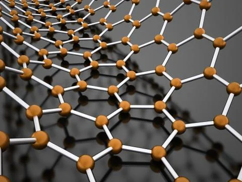Molecular mesh tube structure Stock Illustration