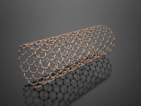 Molecular mesh tube structure Stock Illustration