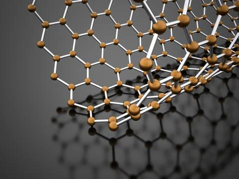 Molecular mesh tube structure Stock Illustration