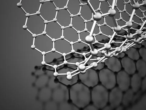 Molecular mesh tube structure Stock Illustration