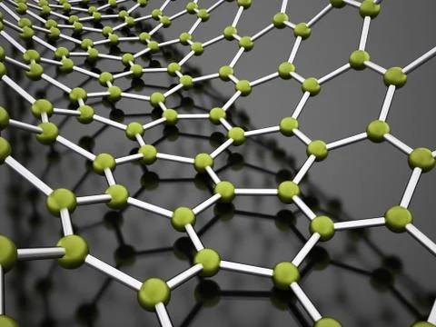Molecular mesh tube structure Stock Illustration