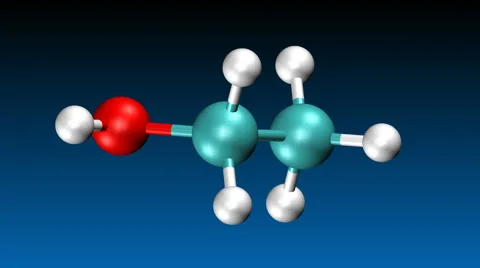 Molecular model of ethanol Stockbeeldmateriaal 64803796