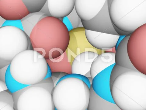 Molecular model Stock Illustration