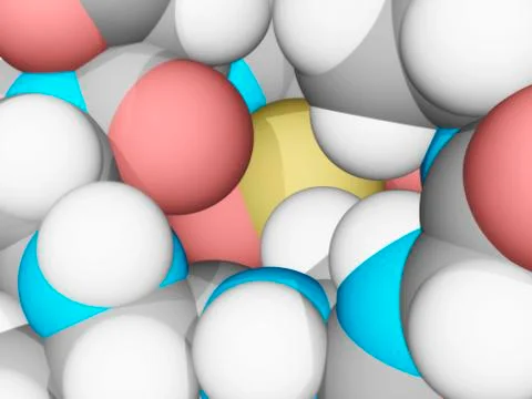 Molecular model Stock Illustration